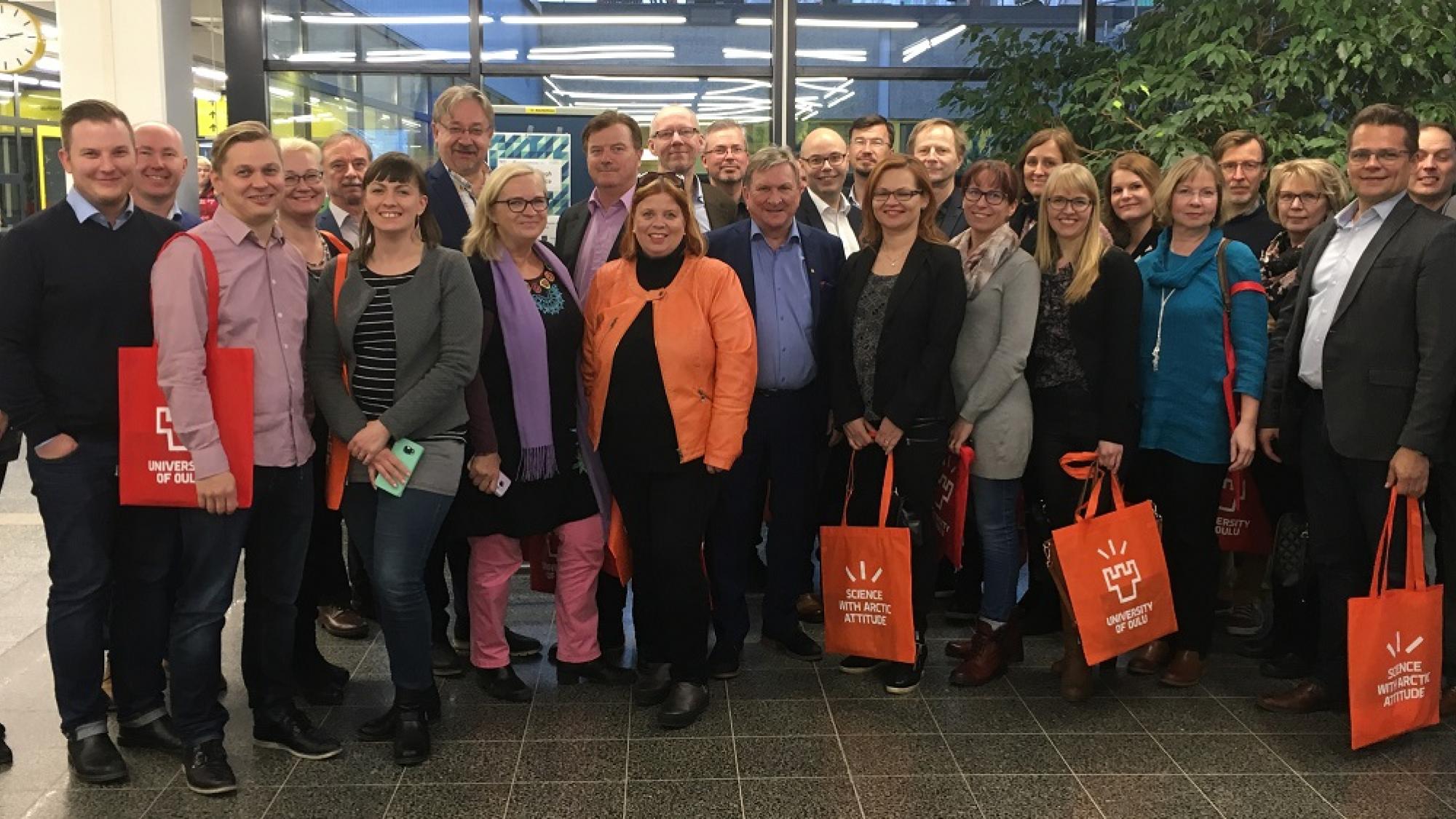 Oulun kaupunki ja BusinessOulu MA Instituutin ja kauppakorkean vieraina